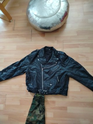 Chaqueta de cuero vintage