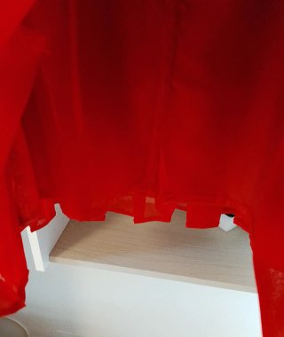 Falda Pilar Herrera. Roja Talla 44 Nueva