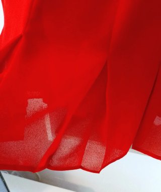 Falda Pilar Herrera. Roja Talla 44 Nueva