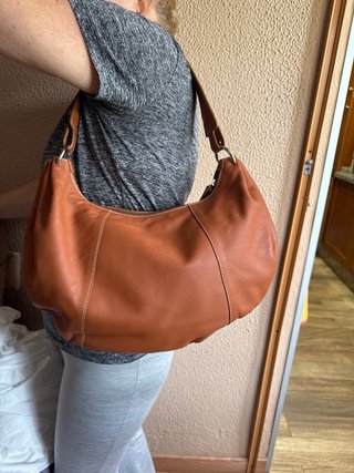 Bolso de piel Cats Madrid marrón
