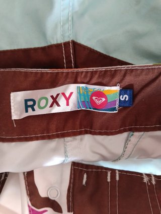 Roxy Pantalón Corto Baño Mujer Estilo Retro