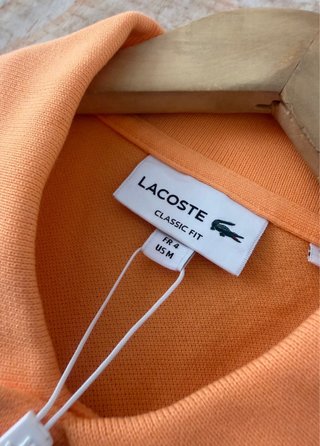 Polo Lacoste Naranja pastel