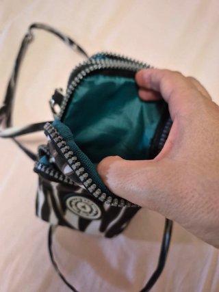 Bandolera estampado cebra mujer
