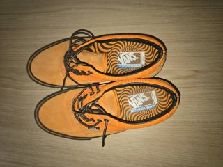 Zapatillas Vans Naranja y Negro