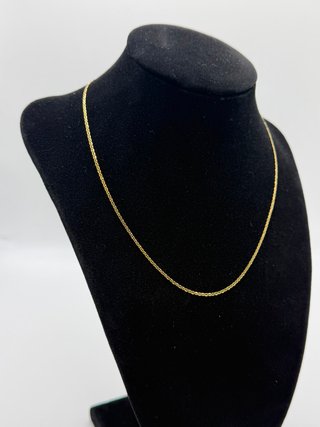 Cadena Oro 18k - Bilbao con Barra - 1,38gr -40,5cm