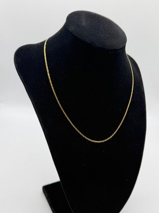 Cadena Oro 18k - Bilbao con Barra - 1,38gr -40,5cm