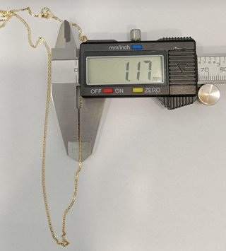 Cadena Oro 18k - Bilbao con Barra - 1,38gr -40,5cm