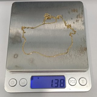 Cadena Oro 18k - Bilbao con Barra - 1,38gr -40,5cm