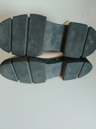 Botas Zara Militares Beige Talla 41