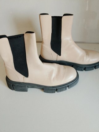 Botas Zara Militares Beige Talla 41