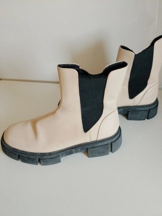 Botas Zara Militares Beige Talla 41