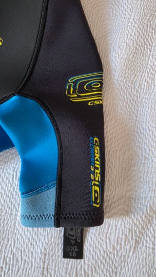 Neopreno C-Skins Ele 3x2 Talla 3XL/16 Casi nuevo