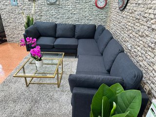Sofá Rinconera Gris Familiar