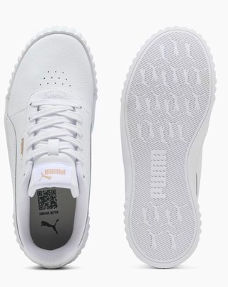 Zapatillas Puma Carina 3.0 Juveniles Blancas