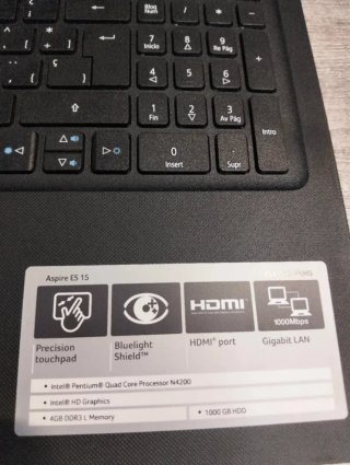 Acer ES1-533-P5MS Portátil de 15.6" Intel Pentium