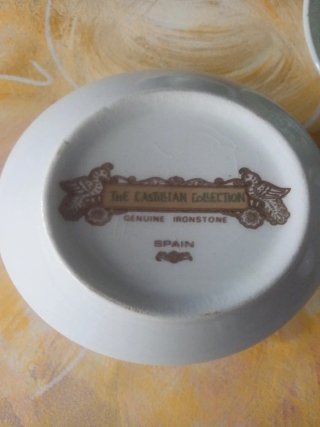 Juego de café porcelana floral