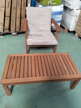 Sillón con mesa Jardín Chillvert Milán