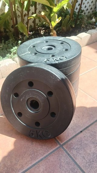 Discos de pesa 5 kg gym