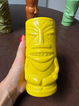 Set 4 Bicchieri Tiki Ceramica