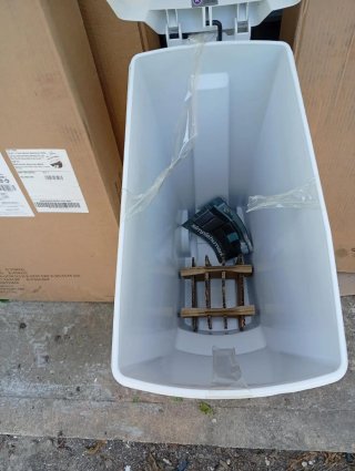 Cubo basura  blanco 40L Solo envío inpost!
