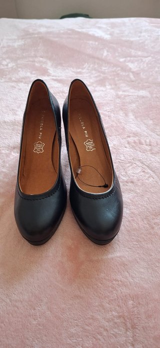 Zapatos tacón plataforma negros