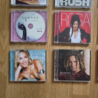 Lote 12 CDs: Rosa, Nuria, Evita, Bisbal, Paulina..
