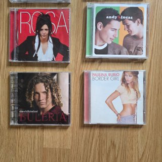 Lote 12 CDs: Rosa, Nuria, Evita, Bisbal, Paulina..