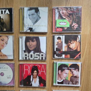 Lote 12 CDs: Rosa, Nuria, Evita, Bisbal, Paulina..