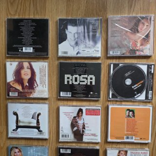 Lote 12 CDs: Rosa, Nuria, Evita, Bisbal, Paulina..