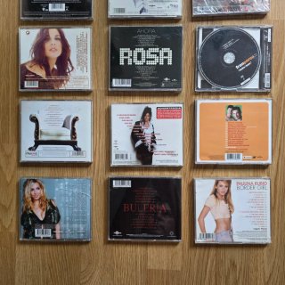 Lote 12 CDs: Rosa, Nuria, Evita, Bisbal, Paulina..