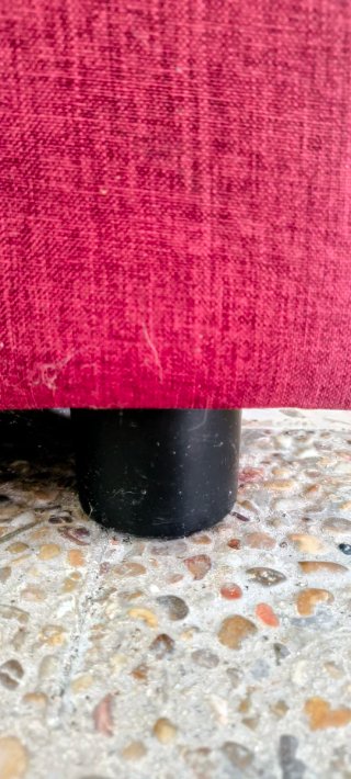 Sofá Rojo 2 Plazas Tela
