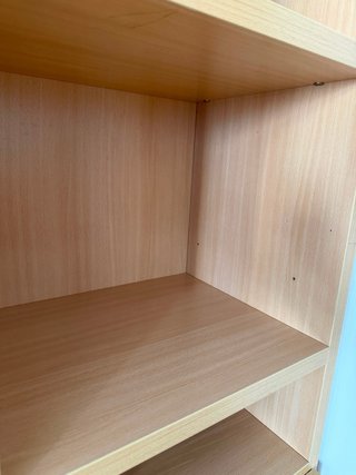 Mueble Librería Madera Puertas y Cajones