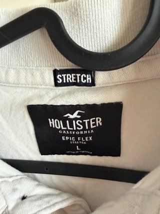 Polo Hollister Blanco Talla L