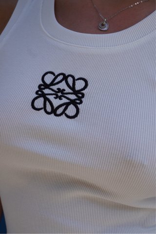 Camiseta tirantes Loewe blanca