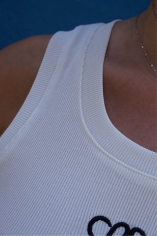 Camiseta tirantes Loewe blanca