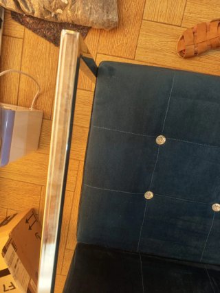 Sofá terciopelo azul nuevo