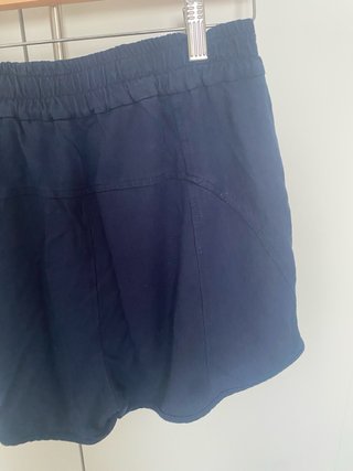 Bermuda azul mujer