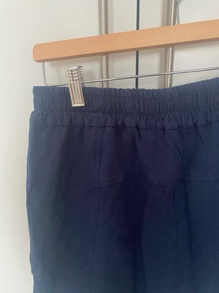 Bermuda azul mujer