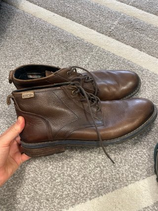 Botas de cuero marrones para chico