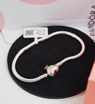 Pulsera Pandora Corazón 19 cm Plata Disney Ale