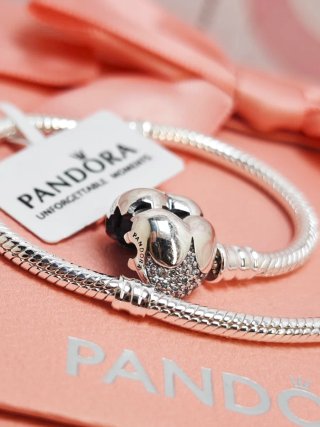 Pulsera Pandora Corazón 19 cm Plata Disney Ale