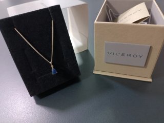 Collar Viceroy azul y plata nuevo