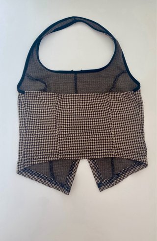Top pata de gallo con lazos Talla XS