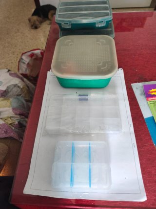 Cajas de pesca con compartimentos