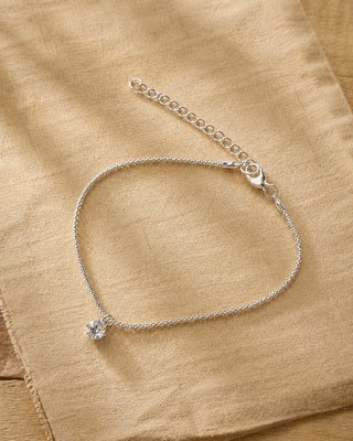 Pulsera fina con piedra brillante