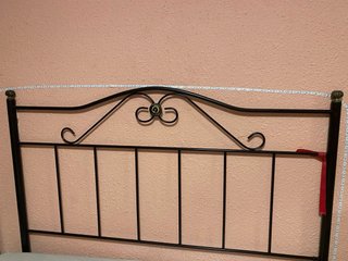 Cabecero de forja negro