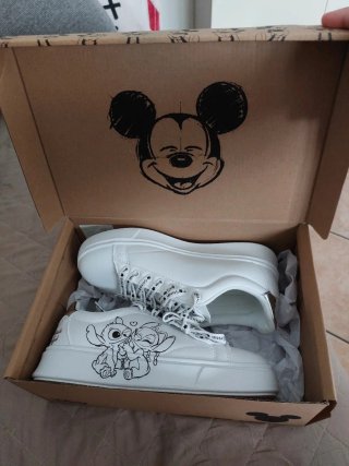 Scarpe Disney Stitch Bianche Argento