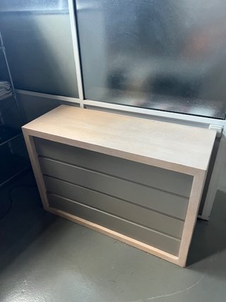Cajonera/archivador melamina beige y gris