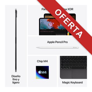 Apple iPad Pro de 13 Pulgadas (M4) 256GB Negro 13"