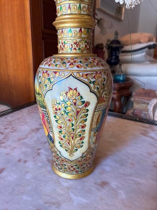 Vaso induista dorato Ganesha